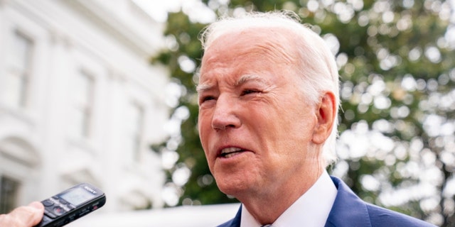 Biden speaking with reporters