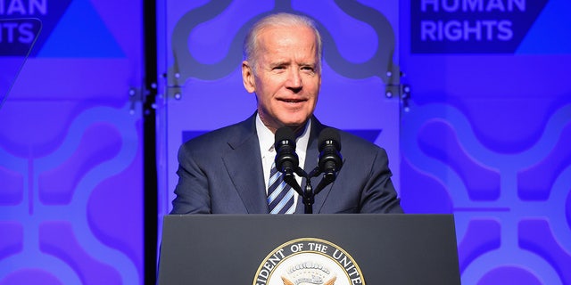 Biden speaks at Kennedy event