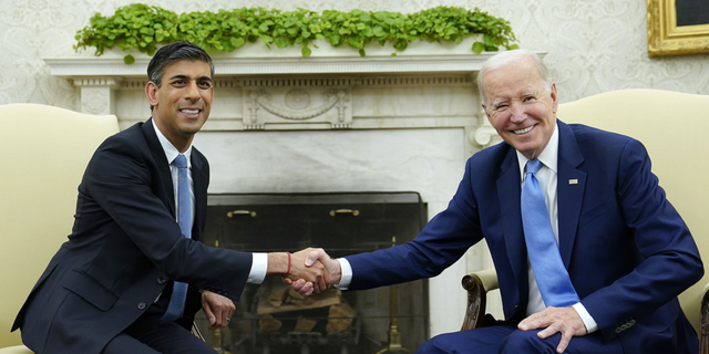 Biden Sunak meeting