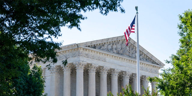 US Supreme Court building on a sunny day