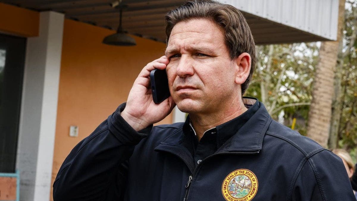 Ron DeSantis on the phone