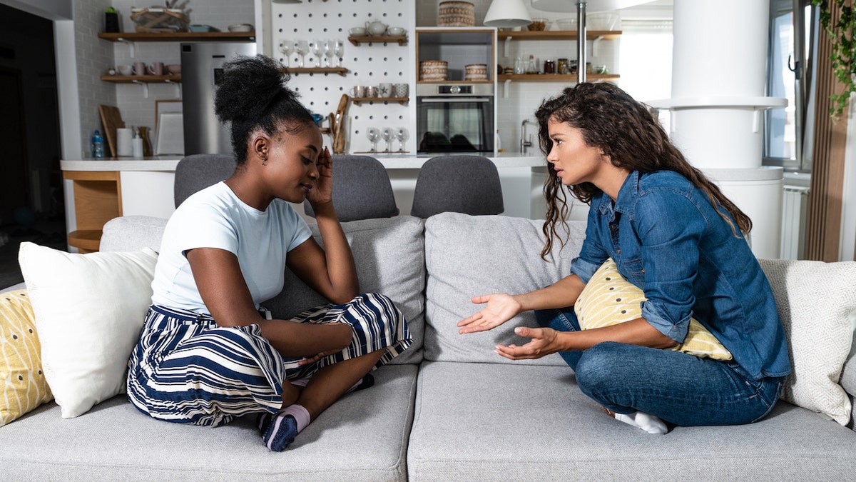 Women talking