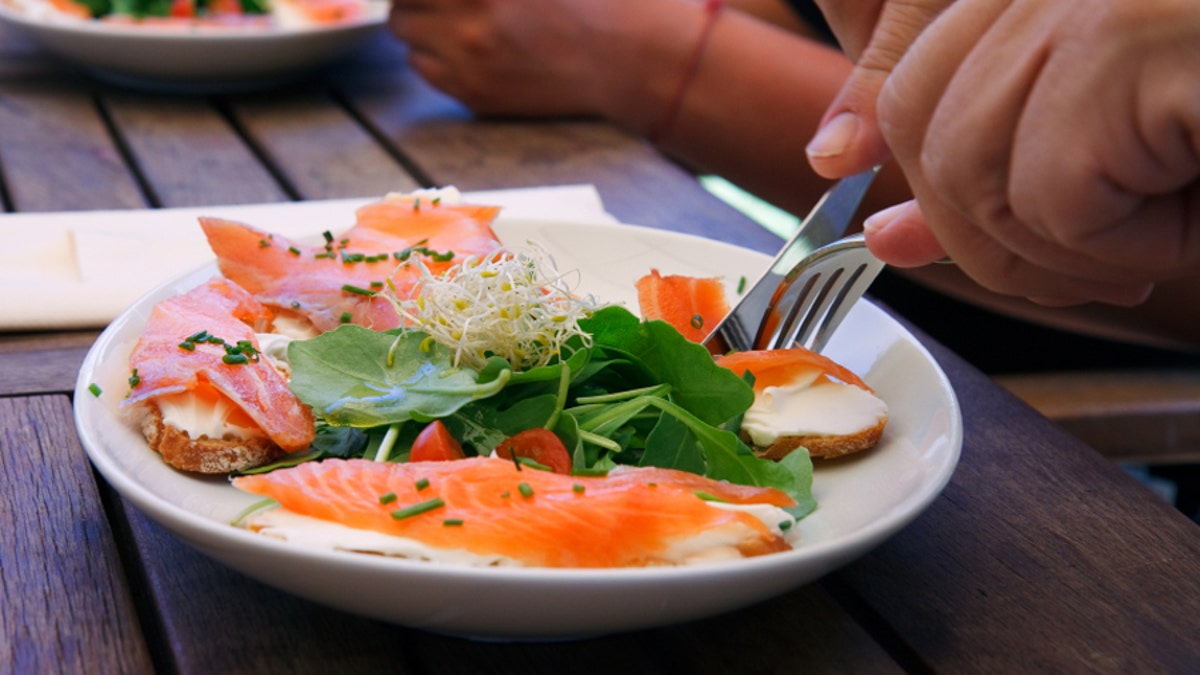 Salmon dinner