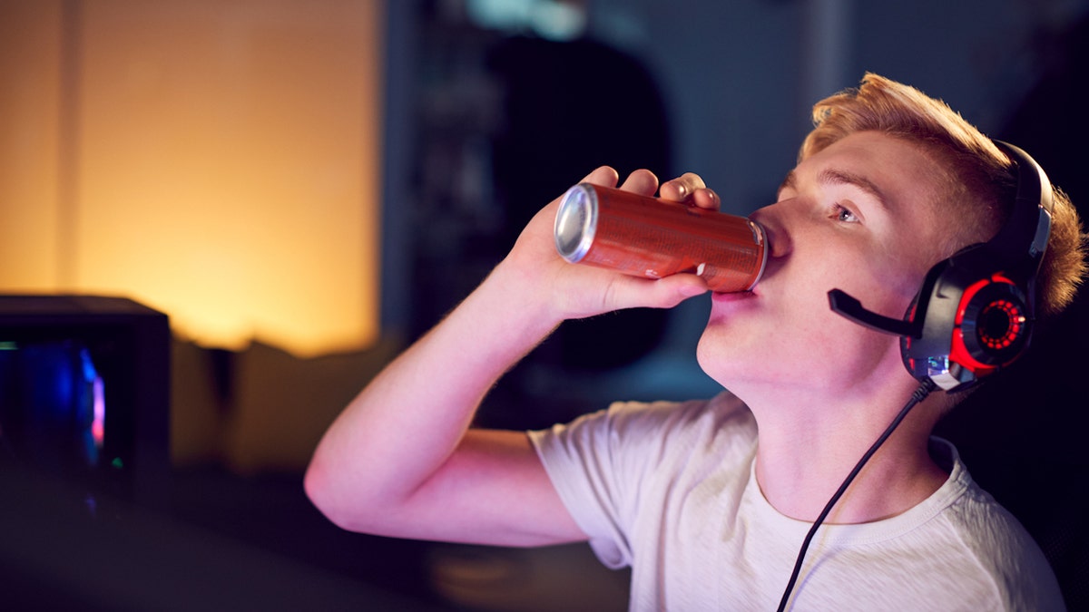 Boy drinking