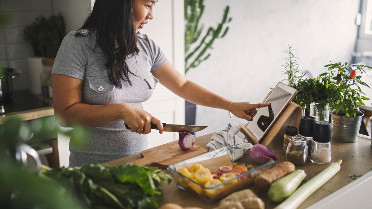 Woman cooking