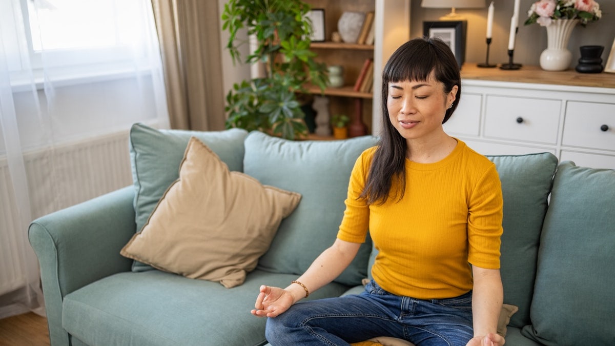 Woman meditating